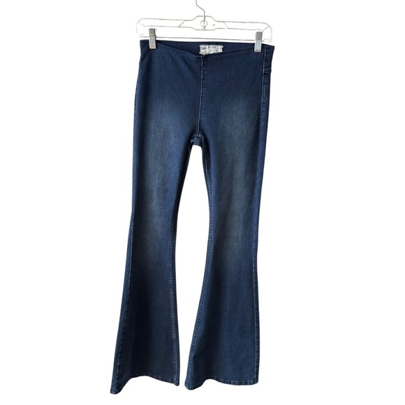 We The Free Penny Pull On Flare Leg Stretch Waist Denim Jeans Size 25 Boho 70's - Picture 10 of 10